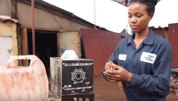 Meet Welline Rebecca, A 22-Year Old Who Repairs Welding Transformers
