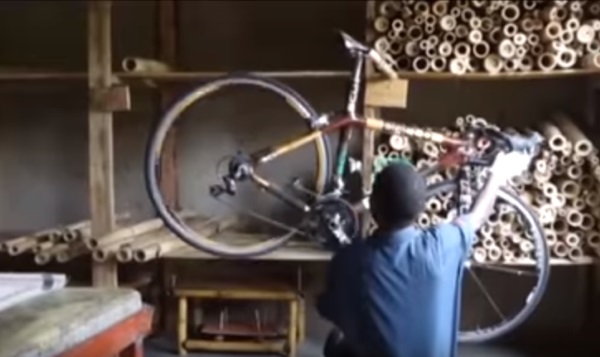 Ugandan Cyclists Welcome Innovation, Bamboo Bike