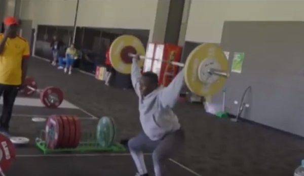 Uganda’s Only Woman Weightlifter At The Gold Coast Commonwealth Games Irene Kasubo During Training